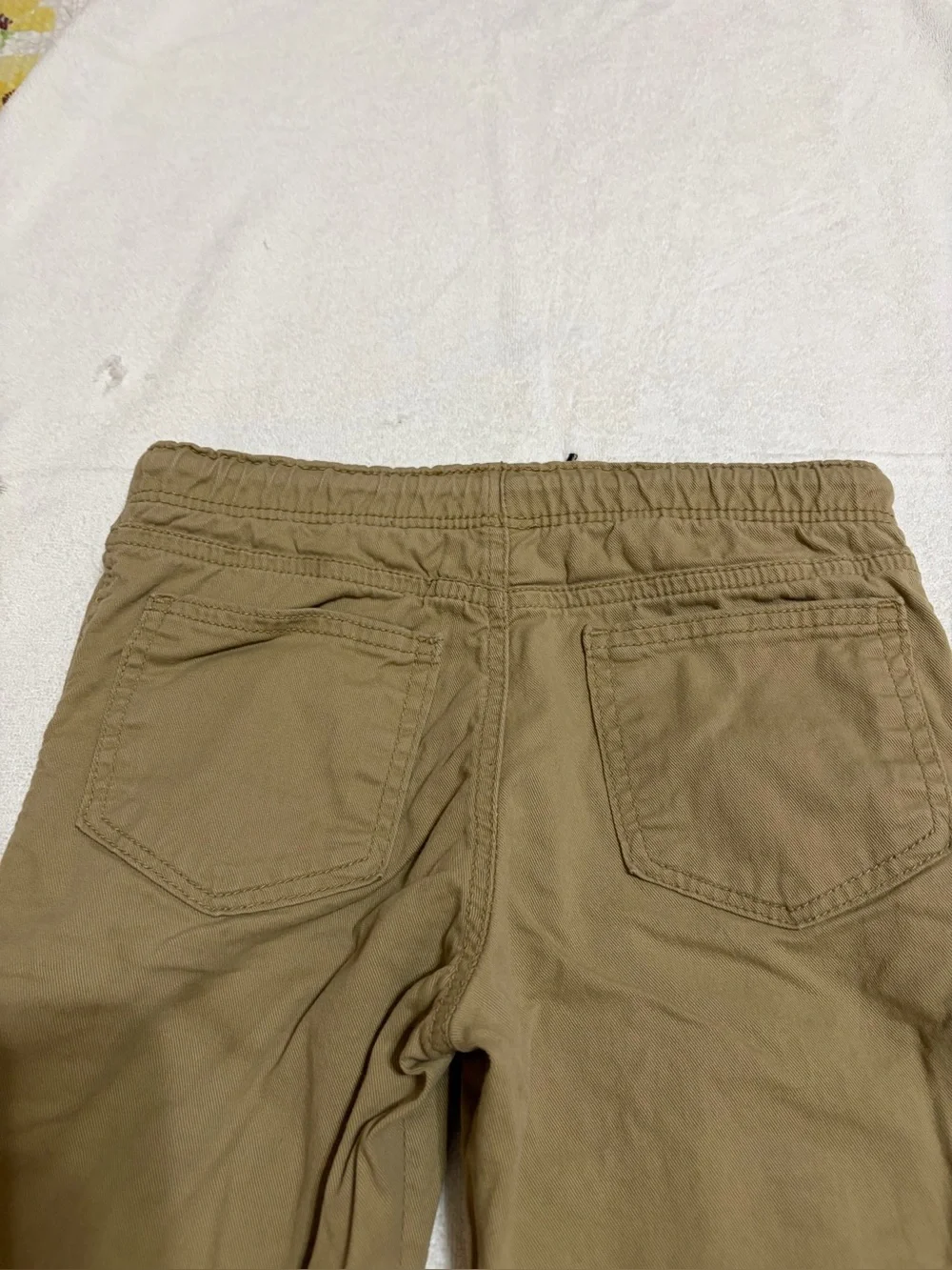 kids Elastic Waist Jogger Pants - Tan(M)